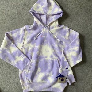 champion tie dye boyfriend hoodie